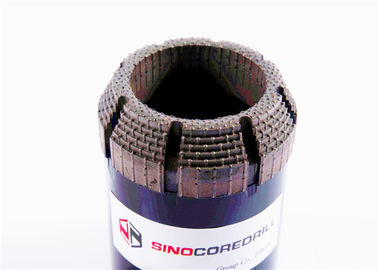 Bước 5 Bước Tự nhiên Diamond HQ Drill Bits Đối với Hard Rock Formation Với tốc độ nhanh