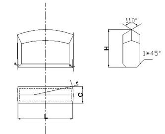 Đá Chisel Rock Bits Tungsten Carbide Chèn K0 Single Edged Đối với Percussion Boring