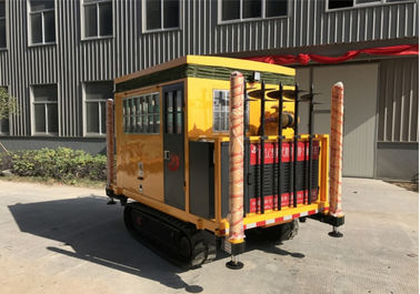 Hộp loại Crawler Hình nón Kiểm tra thâm nhập Thiết bị Bốn xi lanh Động cơ Diesel Làm mát bằng nước