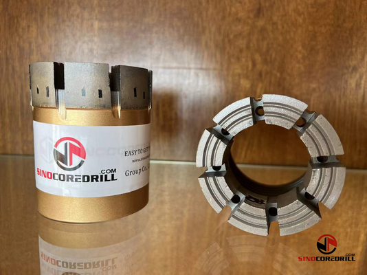 Dây điện ba ống NQ3 HQ3 Imp Diamond Core Bits với tính năng xả mặt