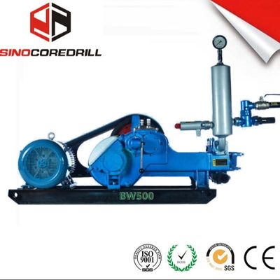 BW500 Máy bơm bùn ba xi lanh ngang cho xây dựng với dòng chảy tối đa 500L/min